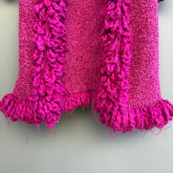 Michelle Nicole long pink cardigan sweater - 90s - magenta - wool blend - size M - Picture 5 of 8